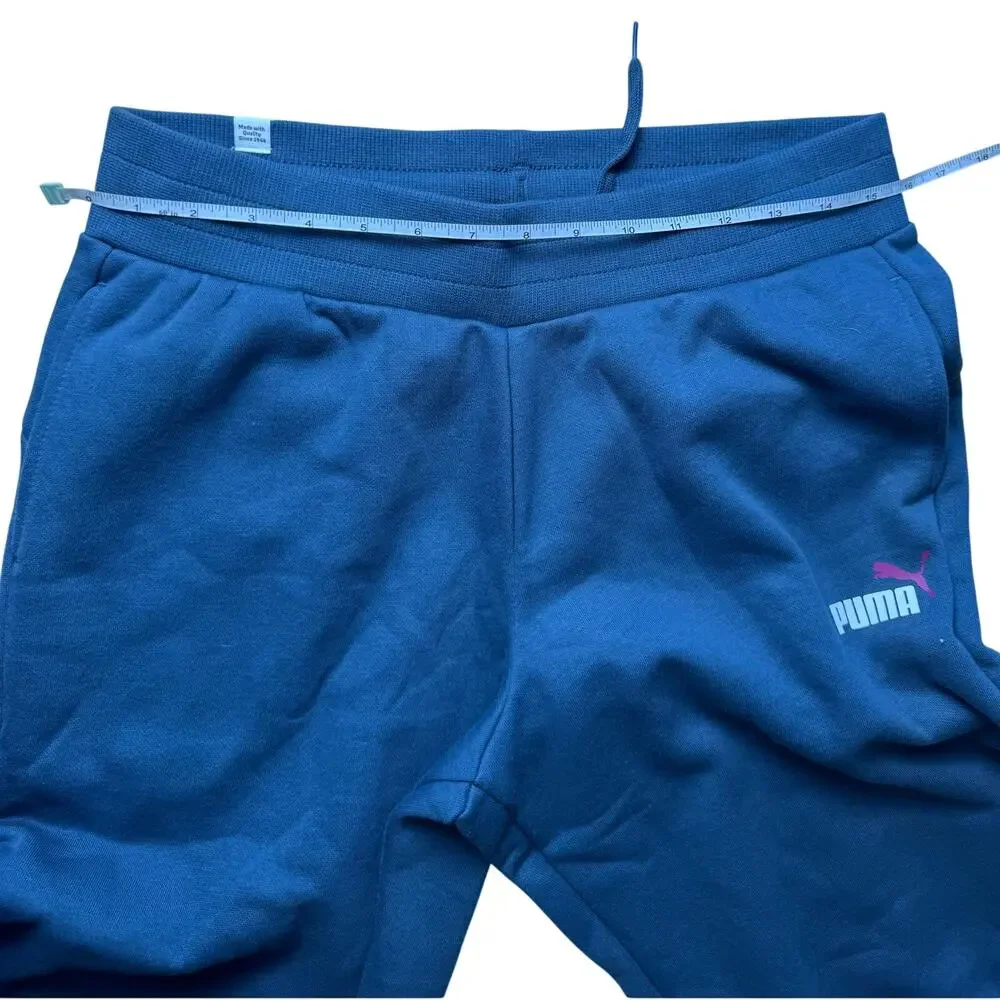 Puma Women's Fleece Sweatpants Essential Logo GRAY SKIES NWT SIZE M - Picture 9 of 9